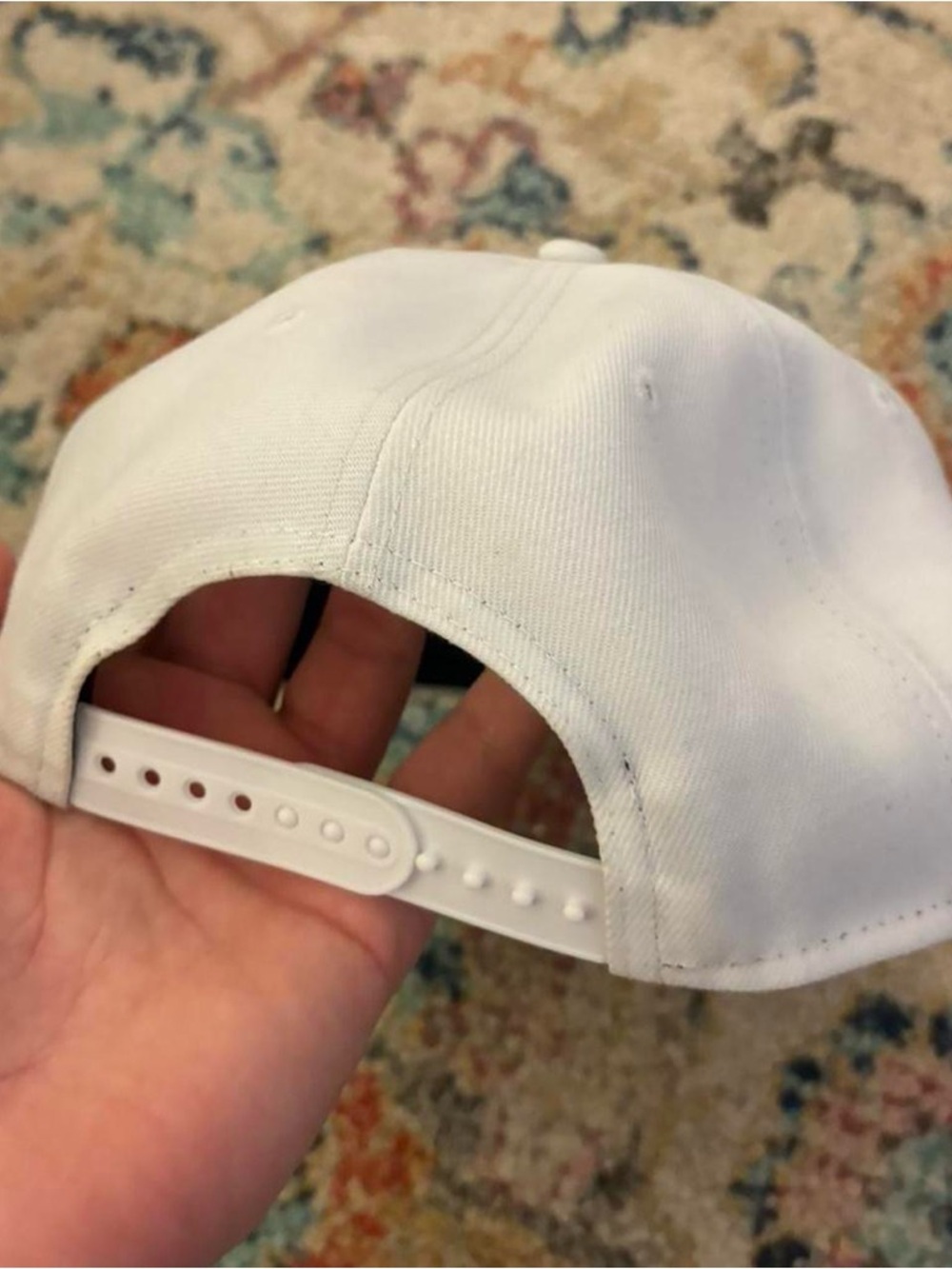 New Era White NY Embroidered Snapback Hat - Picture 2 of 5